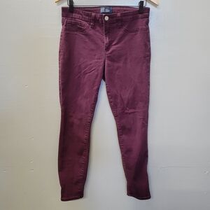 GAP Women's Deep Burgundy Skinny Jeans
